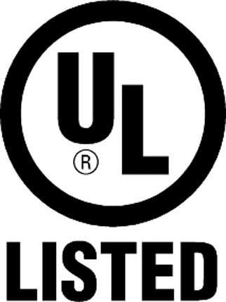 UL LISTED 2 Graphic Logo Decal