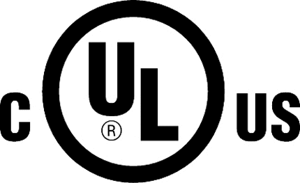 UL LISTED CANADA-US Graphic Logo Decal