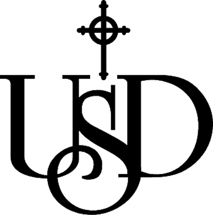 UNIV OF SAN DIEGO 2 Graphic Logo Decal