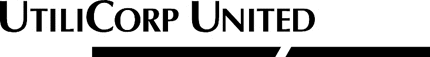 UTILICORP UNITED Graphic Logo Decal