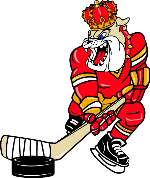 Dukes Hockey team mascot color vinyl sports decal. Customize on line. Dukes Hockey