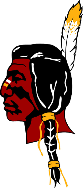Warrior team mascot full color vinyl sports decal. Customize on line. Warrior 1