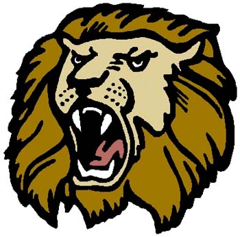 Roaring Lion mascot sports decal. Personalize as you order. 2b20 lion decal