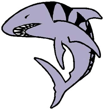 Shark mascot sports decal. Customize as you order. 2e16 shark