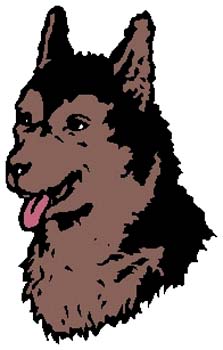 Husky dog mascot sports sticker. Customize on line. 2f6 husky dog decal