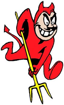 2n18 devil with fork mascot