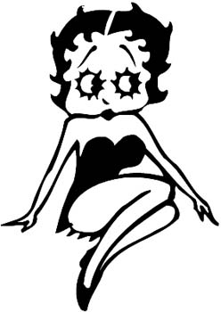 Betty Boop vinyl sticker. Customize on line. Bettyboop2.
