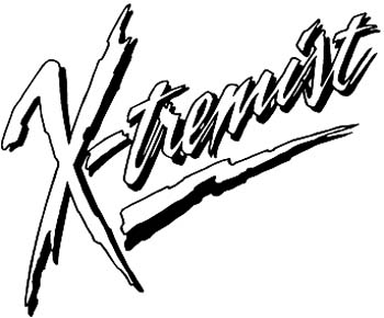 'Xtremist' lettering vinyl sticker customized online.  Extremist