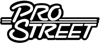 Pro Street racing logo vinyl decal customized online.  ProStrt