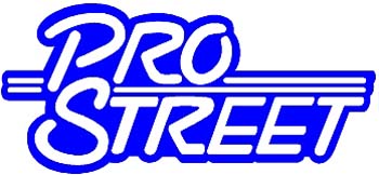 Pro Street lettering vinyl decal customized online. Stkr-077
