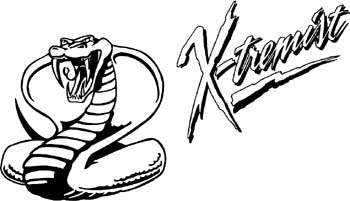 Xtremist cobra vinyl decal customized online.  Xtream-Cobra