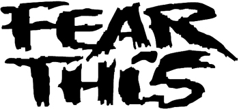 'Fear This' lettering vinyl decal.  Customized Online. 0137