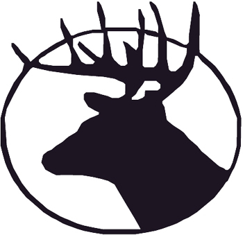 Reindeer in rifle sights vinyl decal. Customized Online. 0329