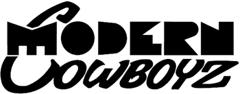 'Modern Cowboyz' lettering Decal Customized Online. 0363