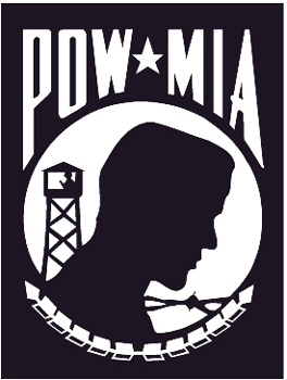 POW MIA Logo Decal Customized Online. 0402