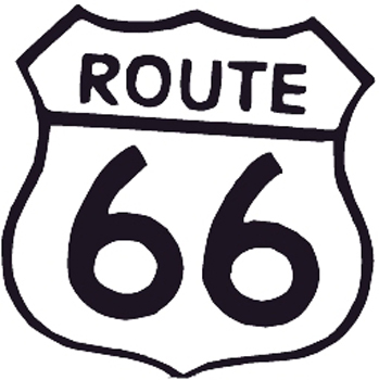 Route 66 Sign Decal Customized Online. 0414
