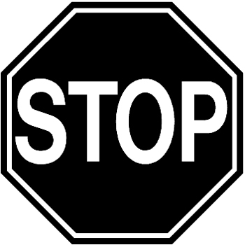 Stop Sign Decal Customized Online. 0448