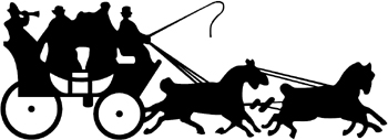 Horses and Buggy Decal Customized Online. 0531