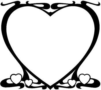 Heart Decal Customized ONLINE. 0661