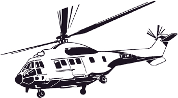 Helicopter Decal Customized ONLINE. 0662