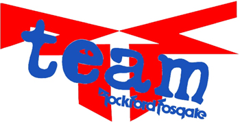 'Team' lettering logo vinyl sticker. Personalize on line.  0731