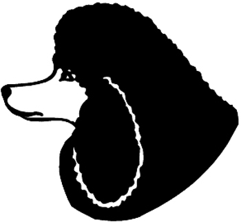 Poodle Decal Customized ONLINE. 0739