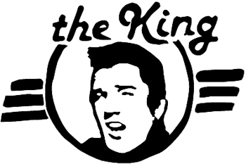 'The King'  - Elvis  Decal Customized ONLINE. 0759
