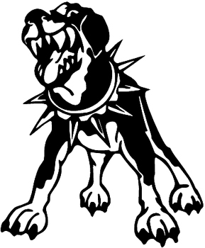 Mad Rottweiler Dog Decal Customized ONLINE. 0766
