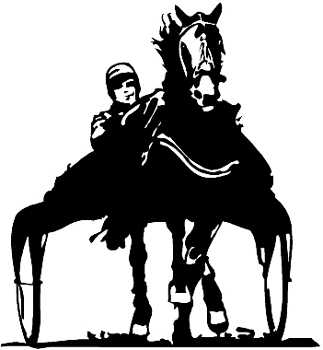 Horse Cart Racing  Decal Customized Online. 0992