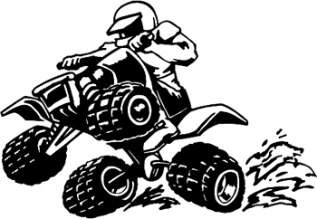 4x4 ATV  Decal Customized Online. 1322