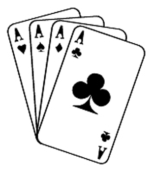4 Aces Cards  Decal Customized Online. 1341