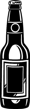 Beer bottle Decal Customized Online. 1408