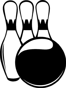 Bowling ball and pins Decal Customized Online. 1432