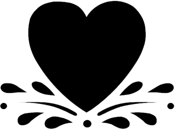 Heart Decal Customized Online. 1723