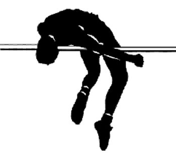 Pole Vaulter Vinyl Decal Customized Online. 1725