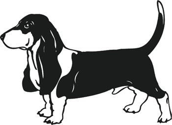 Hunting hound dog beagle Decal Customized Online. 1744