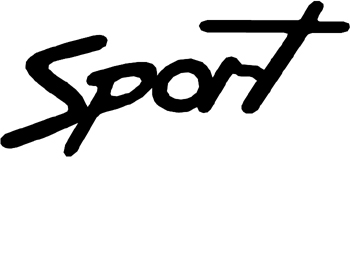 'Sport' lettering Decal Customized Online. 1845