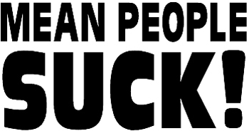 'Mean people suck' lettering vinyl Decal Customized Online. 2482