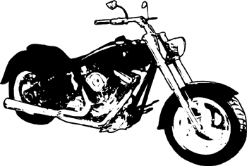 Harley softtail motorcycle vinyl decal Customized Online. 2505