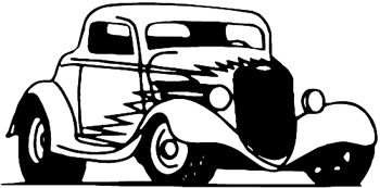 Hot Rod vinyl Decal Customized Online. 2820