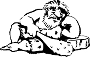Caveman with club vinyl decal Customized Online. 2857