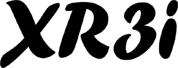 XR3i logo Decal Customized Online. 3076