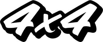 4x4 cutout logo Decal Customized Online.  3096