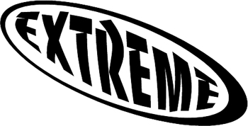 'Extreme' lettering Decal Customized Online. 3104