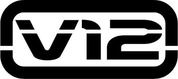 V12 Logo Decal Customized Online. 3118