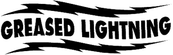 Greased lightning boat lettering Decal Customized Online. 3162