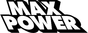 'Max Power'  lettering Decal Customized Online. 3172