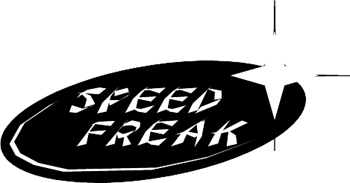 'Speed Freak' lettering Decal Customized Online. 3197