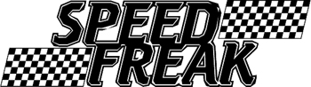'Speed freak' lettering vinyl decal. Customized Online. 3198