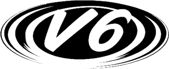 V6 vinyl Decal Customized Online. 3215